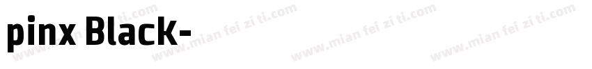 pinx Black字体转换